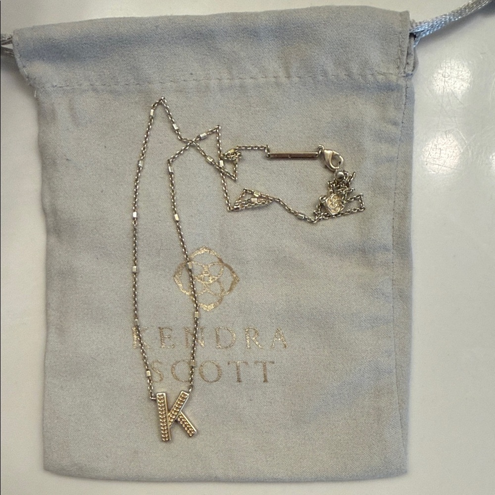 Kendra Scott Gold Initial 'K' Necklace
